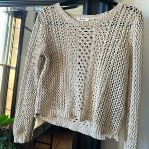 Madewell beachy lattice sweater
